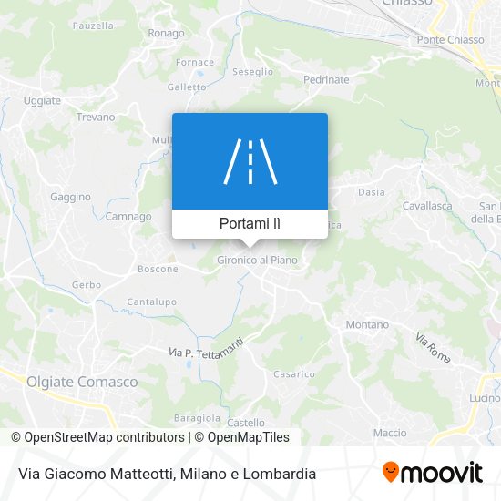 Mappa Via Giacomo Matteotti