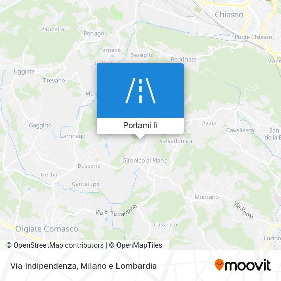 Mappa Via Indipendenza
