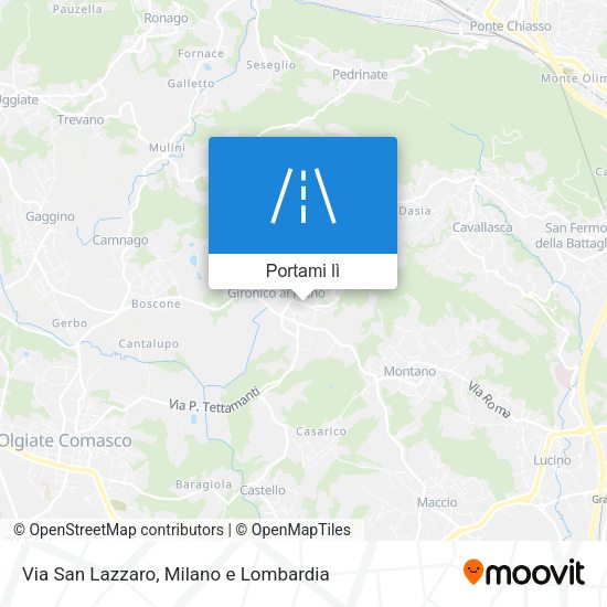 Mappa Via San Lazzaro