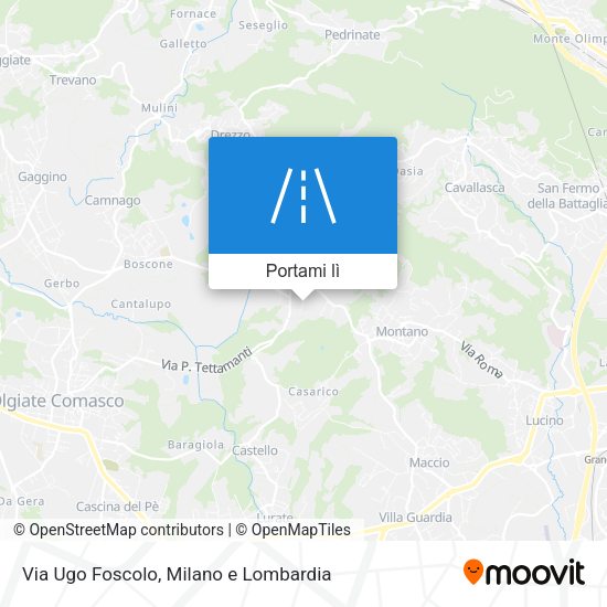 Mappa Via Ugo Foscolo