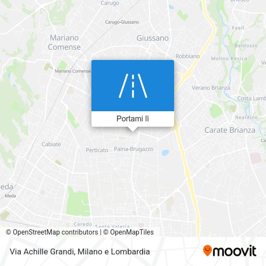 Mappa Via Achille Grandi