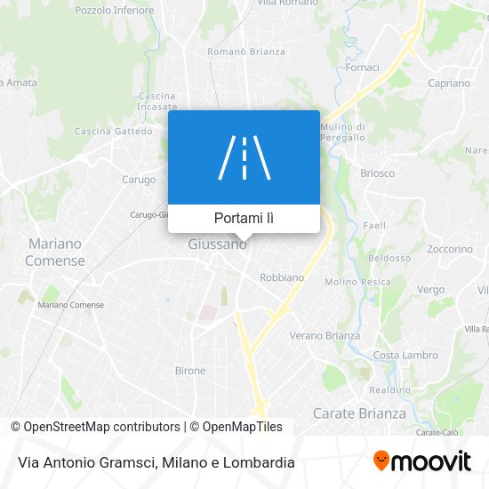Mappa Via Antonio Gramsci