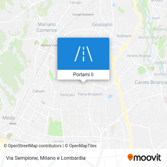 Mappa Via Sempione