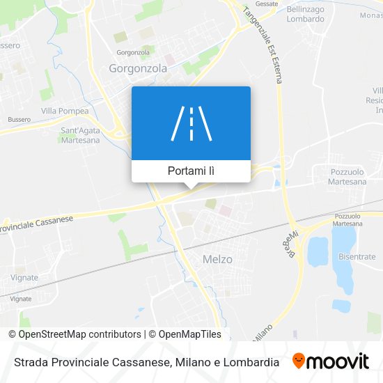 Mappa Strada Provinciale Cassanese