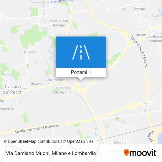 Mappa Via Damiano Muoni