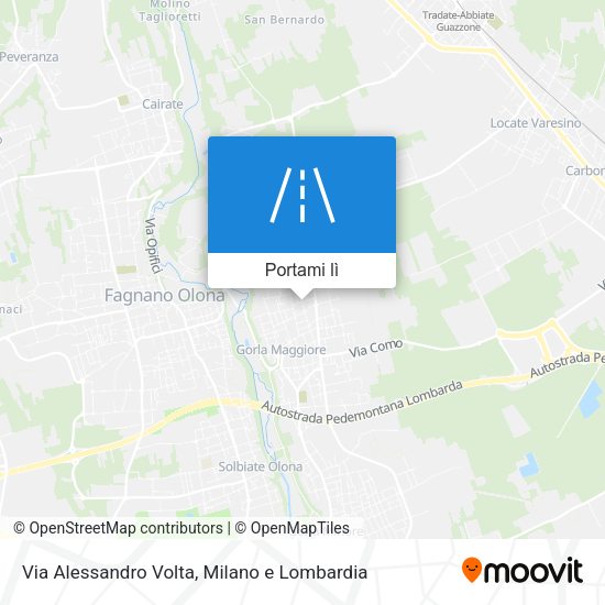 Mappa Via Alessandro Volta