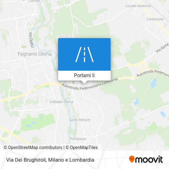 Mappa Via Dei Brughiroli