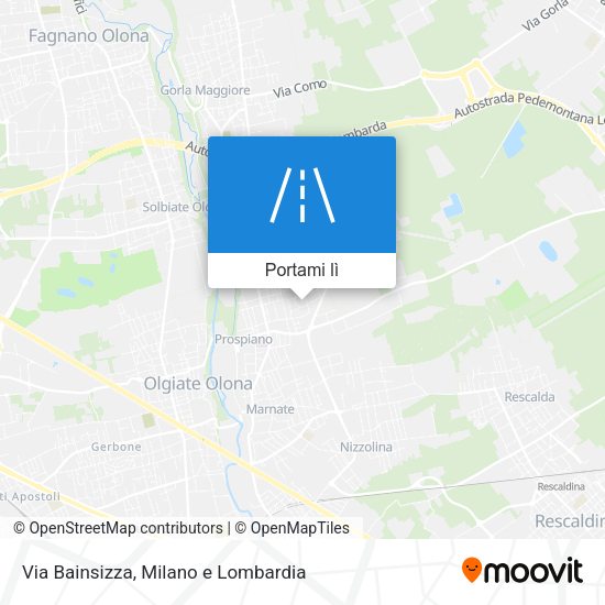 Mappa Via Bainsizza