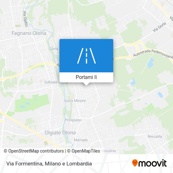 Mappa Via Formentina
