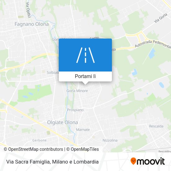 Mappa Via Sacra Famiglia