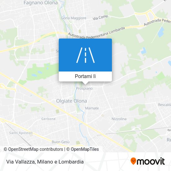 Mappa Via Vallazza