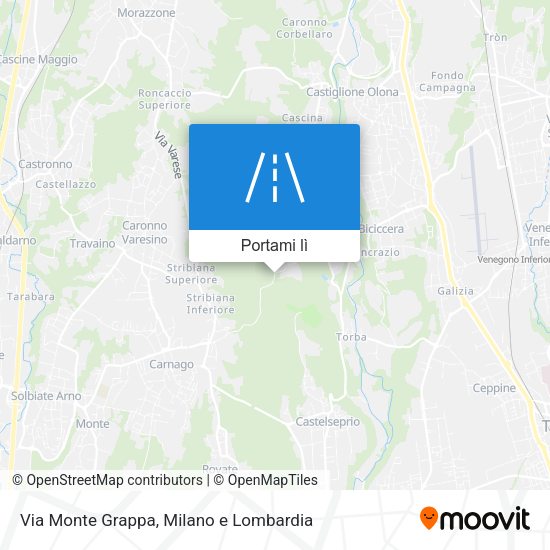 Mappa Via Monte Grappa