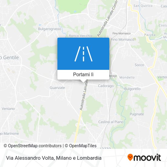 Mappa Via Alessandro Volta