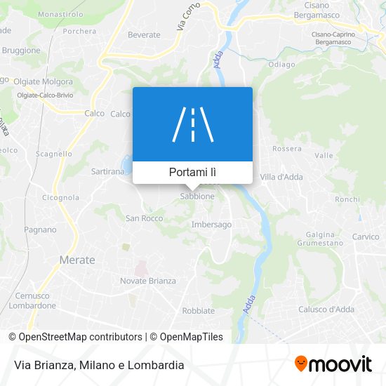 Mappa Via Brianza