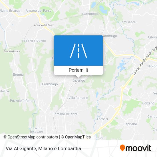 Mappa Via Al Gigante