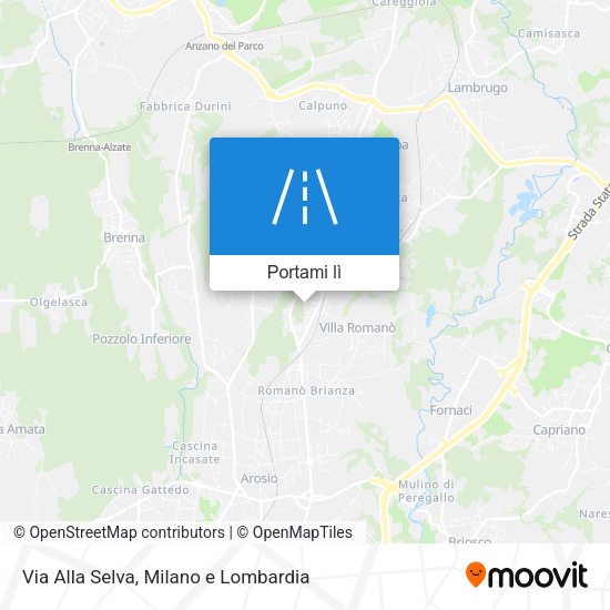 Mappa Via Alla Selva