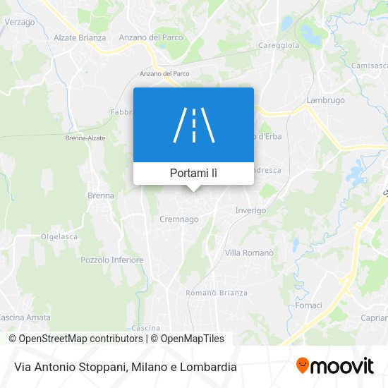 Mappa Via Antonio Stoppani