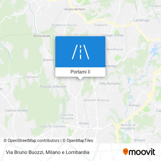 Mappa Via Bruno Buozzi