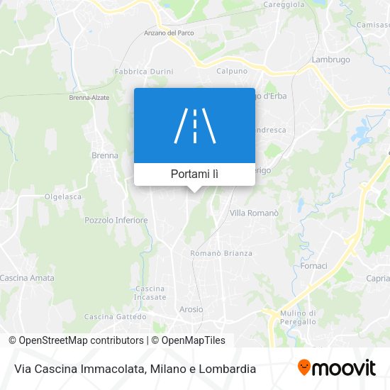 Mappa Via Cascina Immacolata