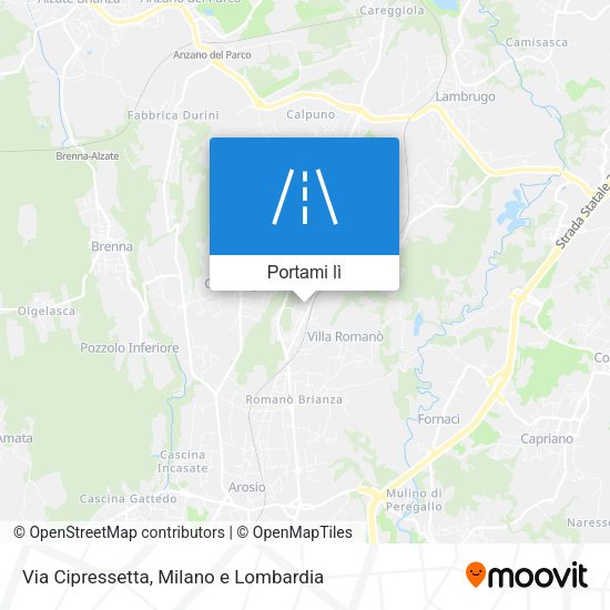 Mappa Via Cipressetta