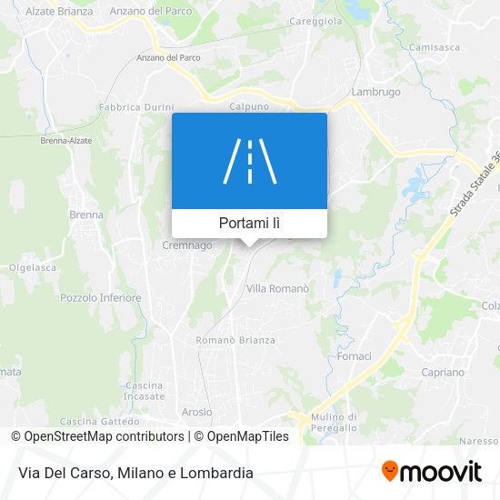 Mappa Via Del Carso