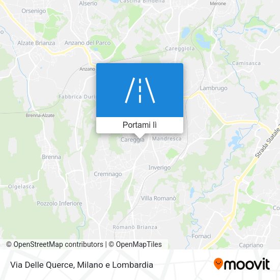 Mappa Via Delle Querce