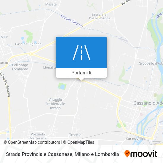 Mappa Strada Provinciale Cassanese