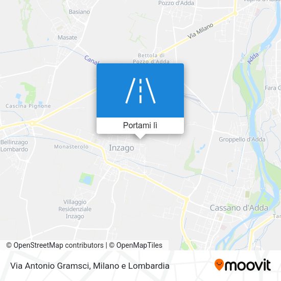 Mappa Via Antonio Gramsci