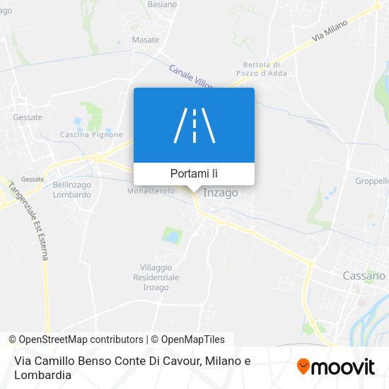 Mappa Via Camillo Benso Conte Di Cavour