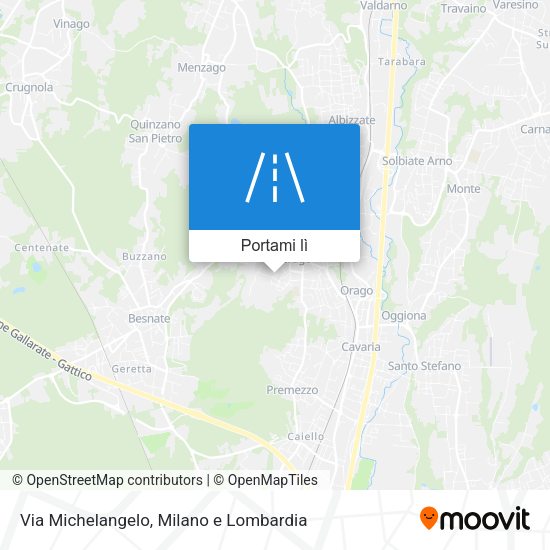 Mappa Via Michelangelo