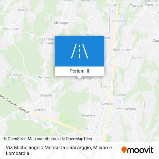 Mappa Via Michelangelo Merisi Da Caravaggio