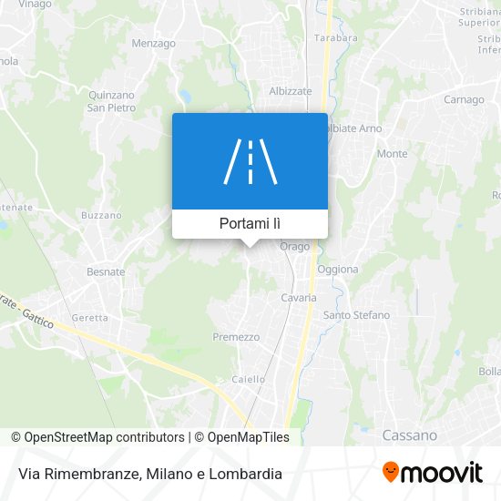 Mappa Via Rimembranze