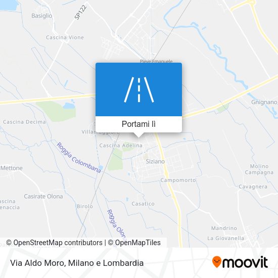 Mappa Via Aldo Moro