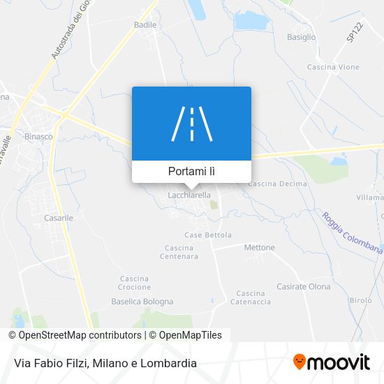 Mappa Via Fabio Filzi