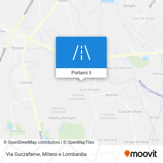 Mappa Via Guzzafame