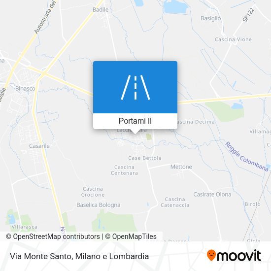 Mappa Via Monte Santo