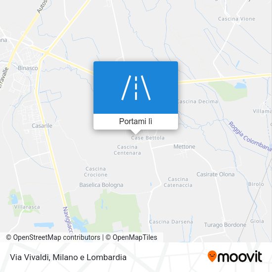 Mappa Via Vivaldi