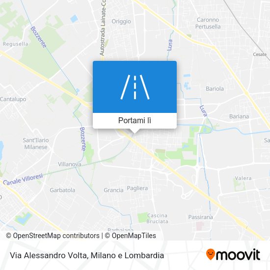 Mappa Via Alessandro Volta