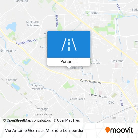 Mappa Via Antonio Gramsci