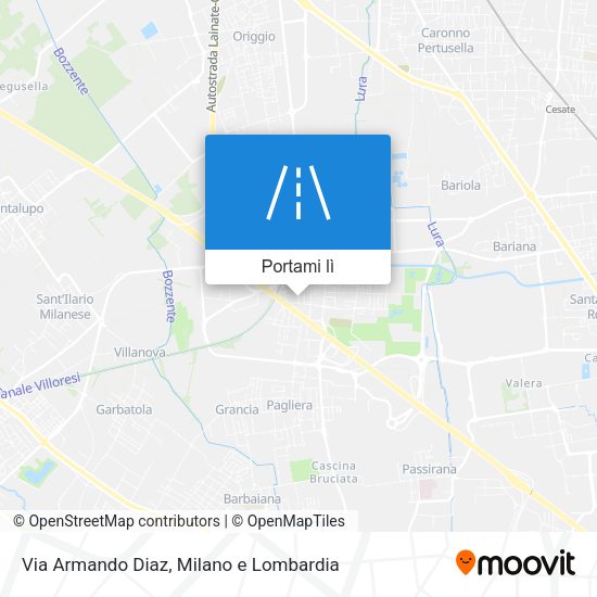 Mappa Via Armando Diaz