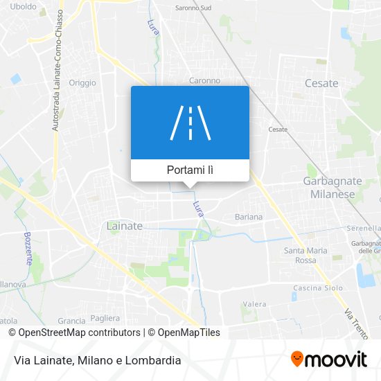Mappa Via Lainate