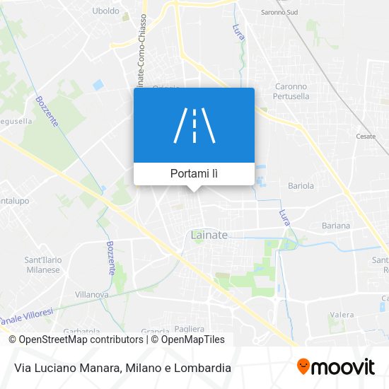 Mappa Via Luciano Manara
