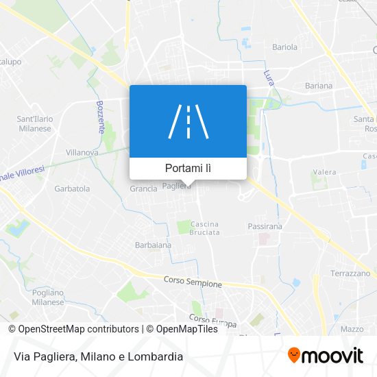 Mappa Via Pagliera