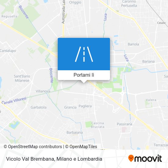 Mappa Vicolo Val Brembana
