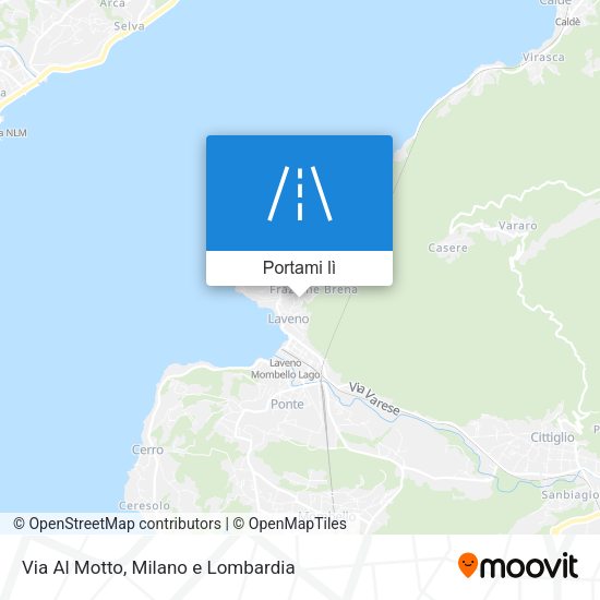 Mappa Via Al Motto