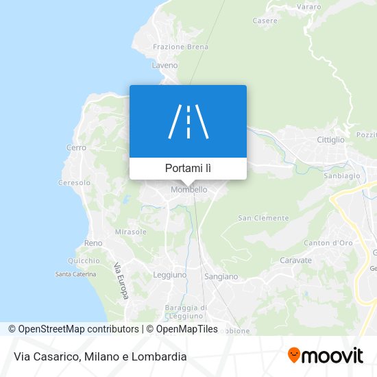 Mappa Via Casarico
