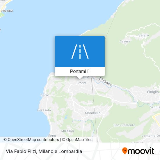 Mappa Via Fabio Filzi