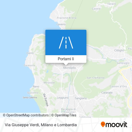 Mappa Via Giuseppe Verdi