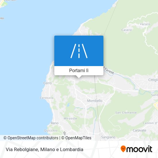 Mappa Via Rebolgiane