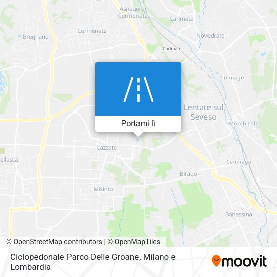 Mappa Ciclopedonale Parco Delle Groane